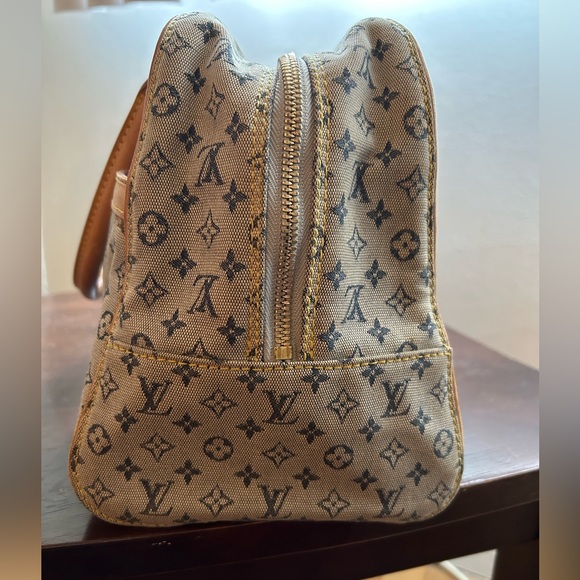 SOLD!! RARE 100% Authentic Louis Vuitton Mini Lin Marie Blue - Picture 4 of 9